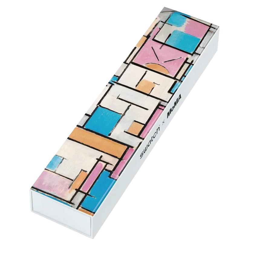 Composición ovalada con planos de color 1
