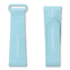 Correa de caucho MoonSwatch azul claro/blanco