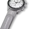 Correa de caucho MoonSwatch gris/gris