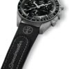 Correa MoonSwatch de caucho negro/gris