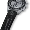 Correa MoonSwatch de caucho negro/gris