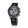 Correa MoonSwatch de caucho negro/gris