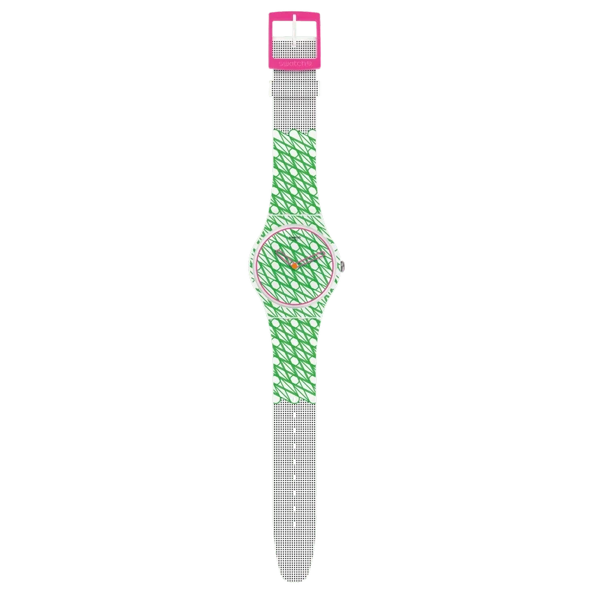 Dúo en verde y rosa