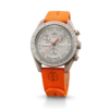 MoonSwatch de caucho naranja/arena