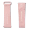 MoonSwatch de caucho rosa claro/blanco