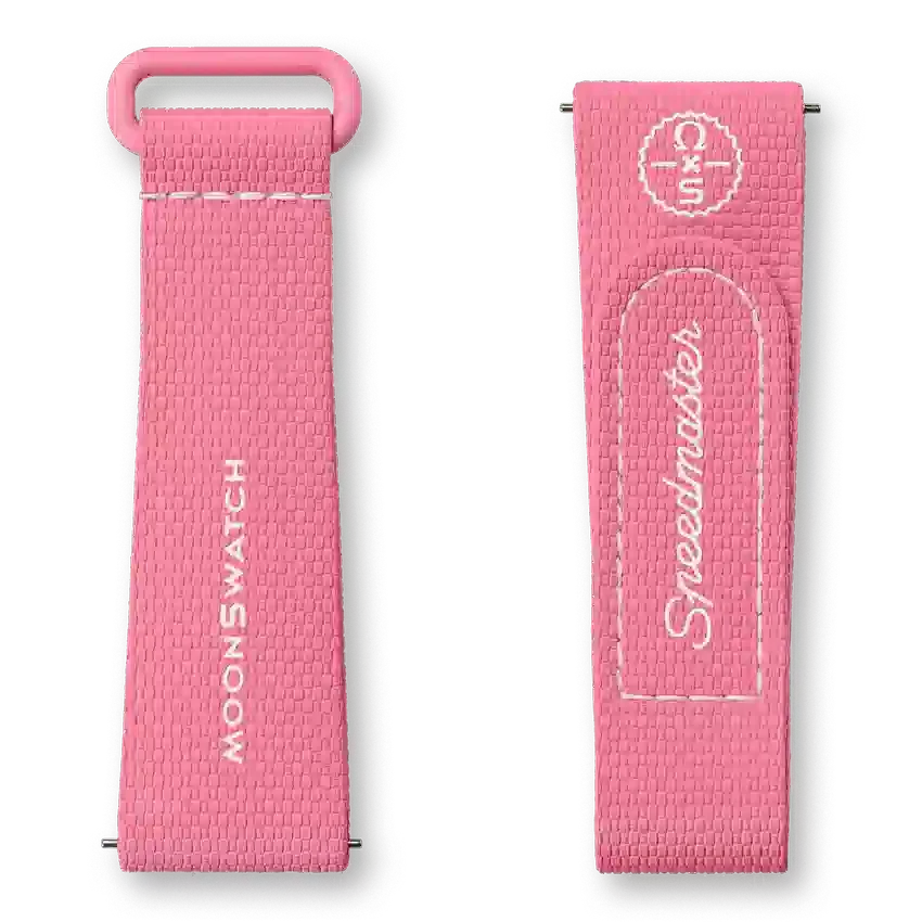 MoonSwatch rosa/caucho rosa