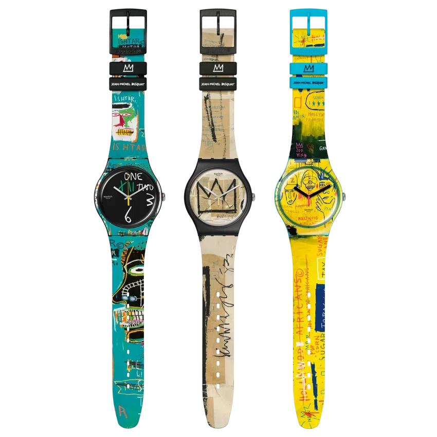 Tríptico Swatch X Jean-Michel Basquiat