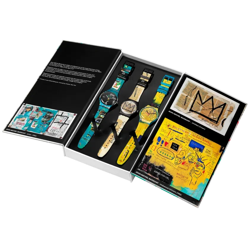 Tríptico Swatch X Jean-Michel Basquiat